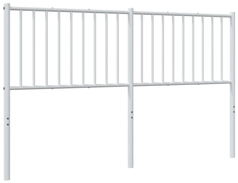 Cabeceira de cama 150 cm metal branco