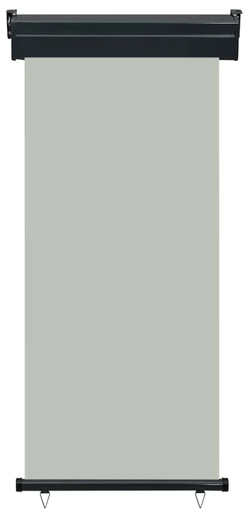 Toldo lateral para varanda 80x250 cm cinzento