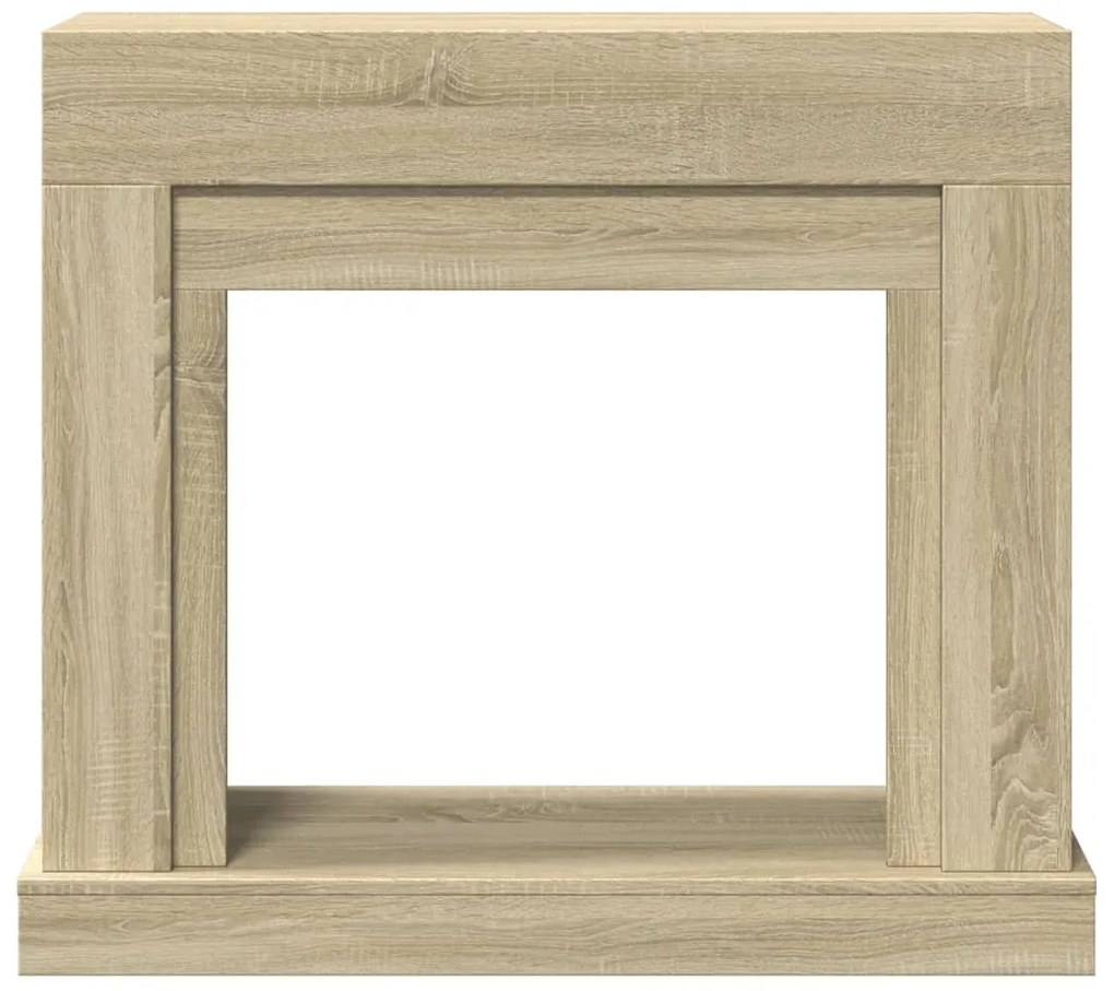 Cornija lareira 100x30x87,5cm derivados madeira carvalho sonoma
