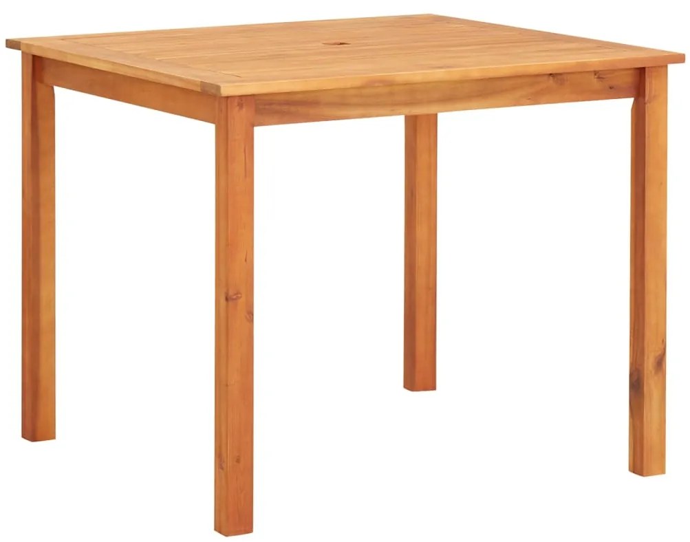 3 pcs conjunto de jantar p/ jardim c/ almofadões acácia maciça