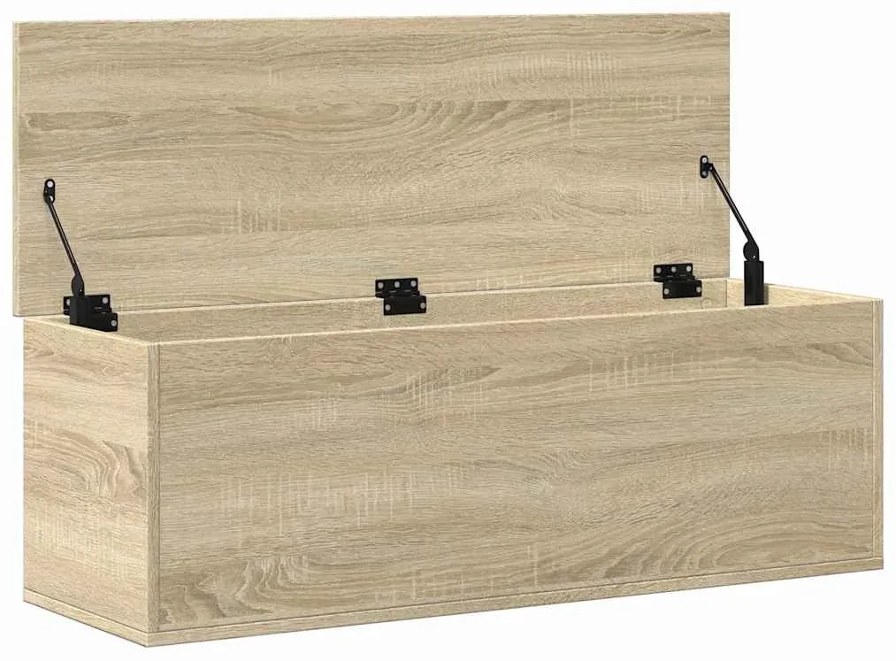 Caixa de arrumação 102x35x35 cm deriv. madeira carvalho sonoma
