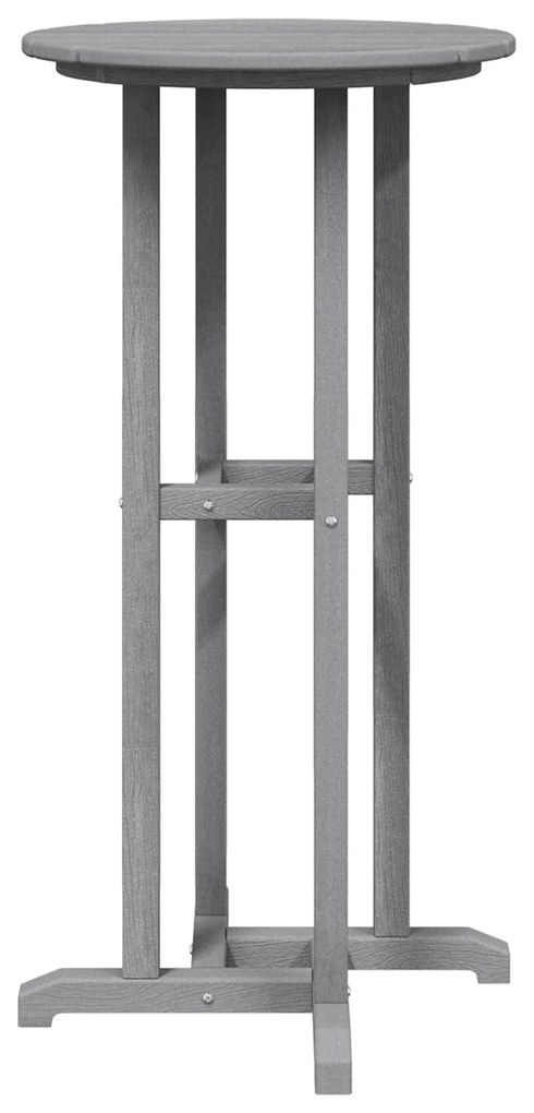 Mesa de Bar Cinzento-claro 55x55x107 cm HDPE