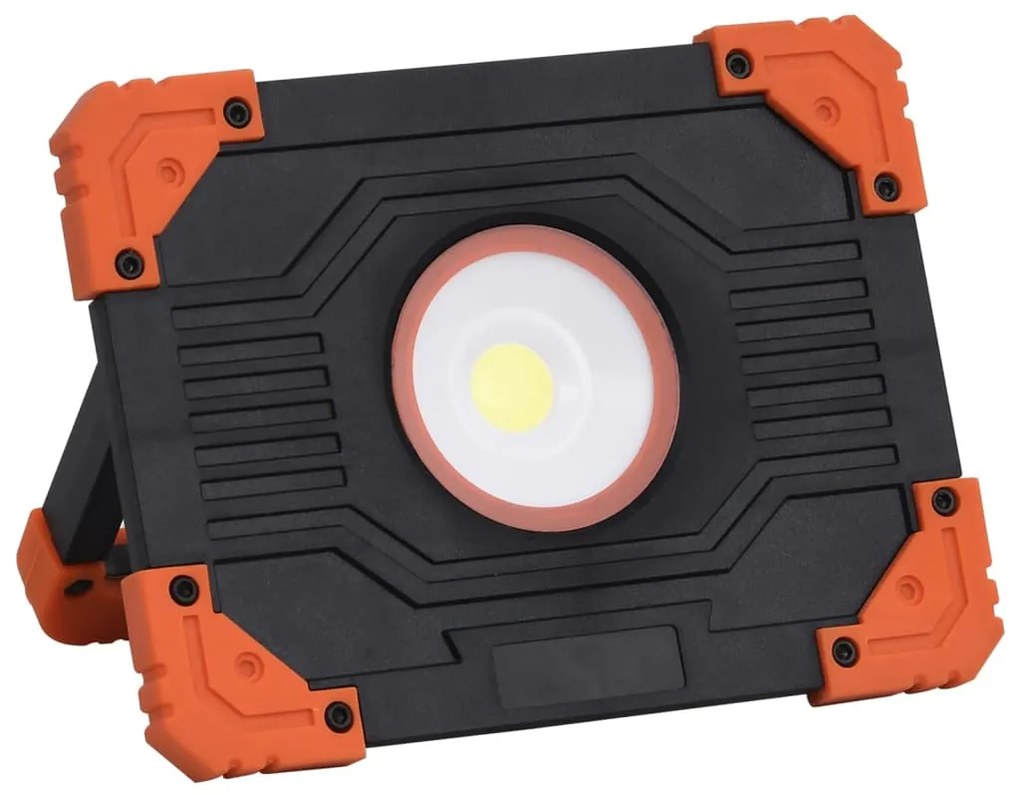 Holofote portátil c/ iluminação LED 10 W ABS branco frio