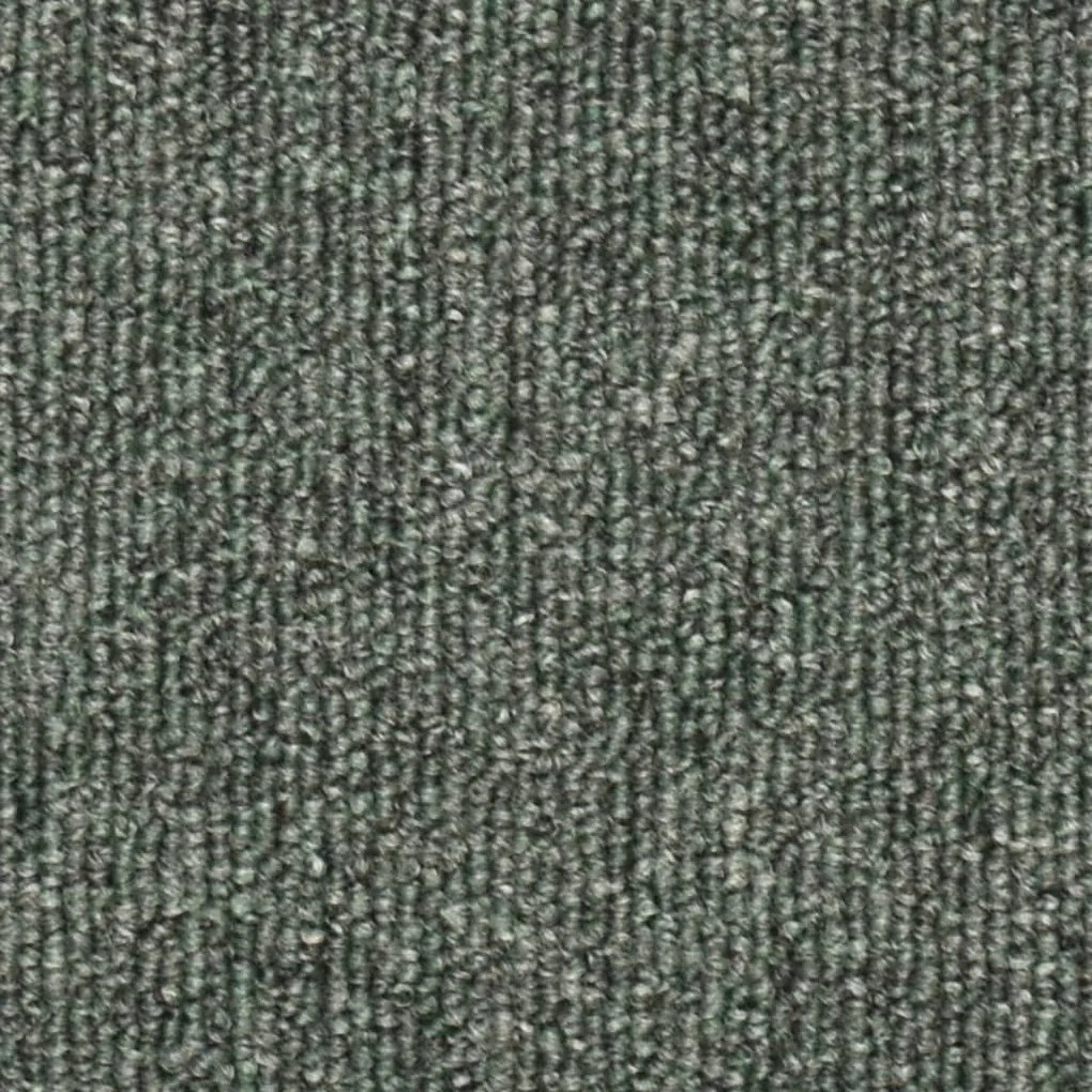 Tapete/carpete para degraus 15 pcs 56x17x3 cm verde-escuro