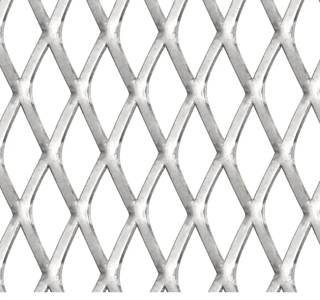 Cerca de arame p/ jardim aço inoxidável 100x85 cm 20x10x2 mm