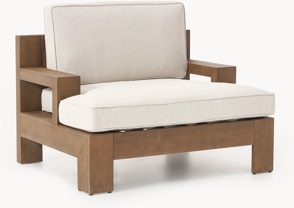 Cadeira de jardim com braços em madeira de acácia Joshua