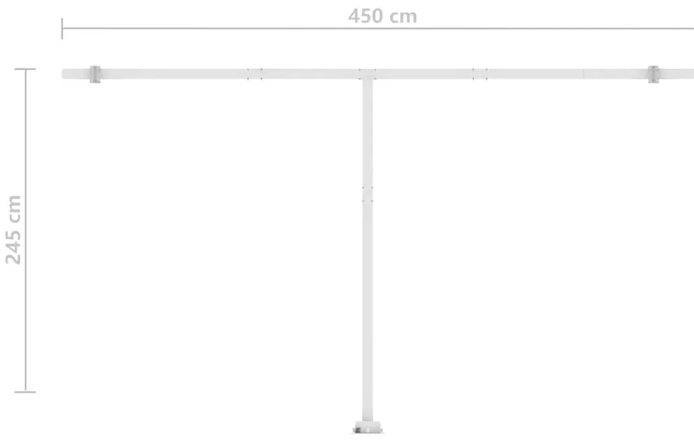 Toldo automático independente 500x300 cm antracite