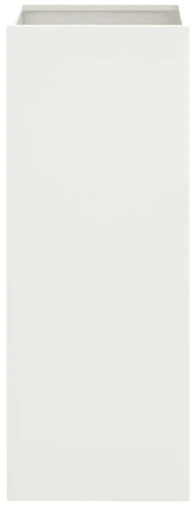 Vaso/floreira 32x29x75 cm aço branco