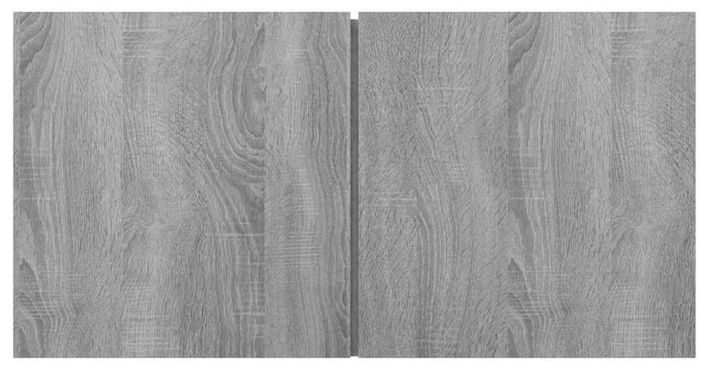 Móvel TV suspenso 2pcs 60x30x30cm derivado madeira cinza sonoma
