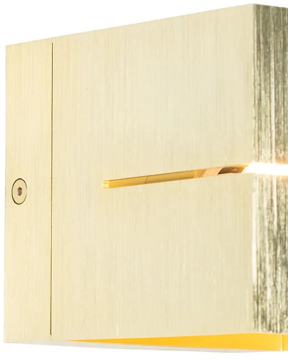 Candeeiro de parede moderno dourado 9,7 cm - Transfer Groove