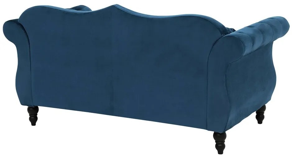 Conjunto de sofás com 5 lugares em veludo azul cobalto SKIEN Beliani