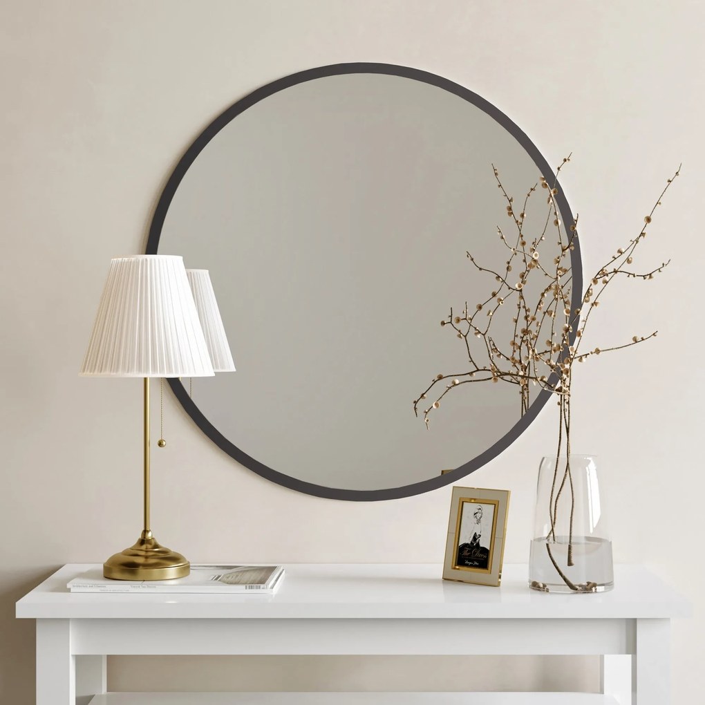 Espelho A706 – Preto – 60 cm x 60 cm x 2,2 cm
