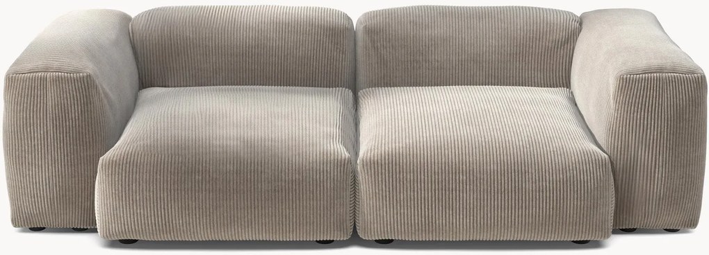 Sofá modular em bombazina Vetsak (2 lugares)