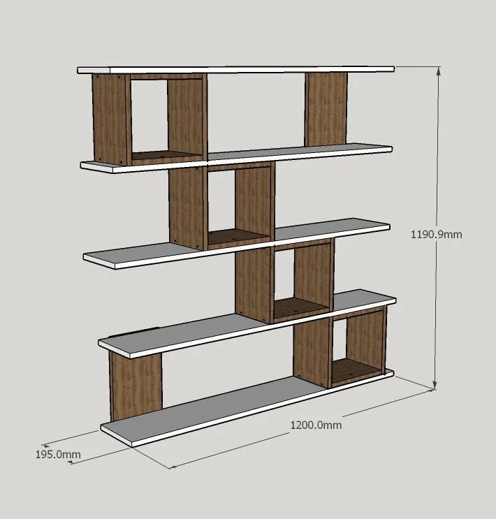 Estante Wind – Branco – 120x119,9x19,5 cm