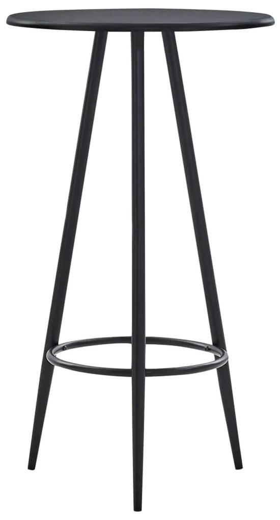 281543 vidaXL Mesa de bar 60x107,5 cm MDF preto