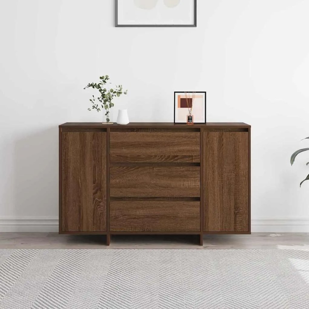 Sideboard Castanho Carvalho 120x41x75 cm Madeira engenheirada