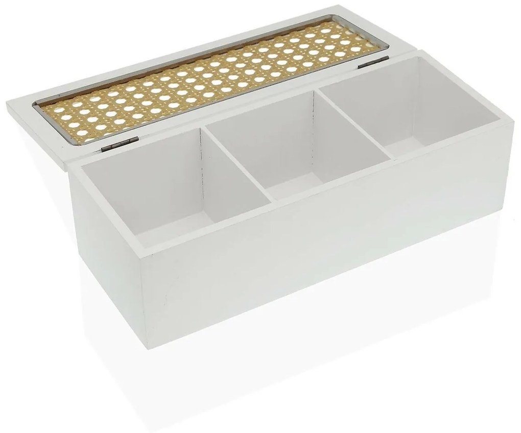 Guarda-Joias Versa Retangular Branco (10 x 8 x 26 cm)