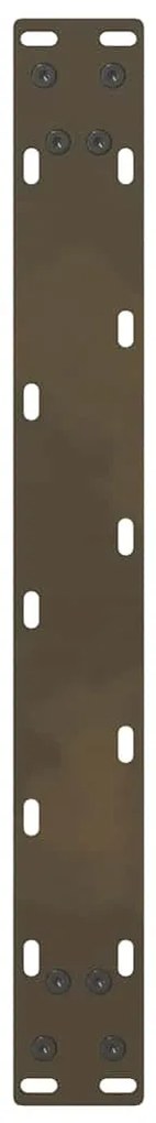 Pés para mesa de centro em aço natural, 2 peças, 60x (42-43) cm, aço