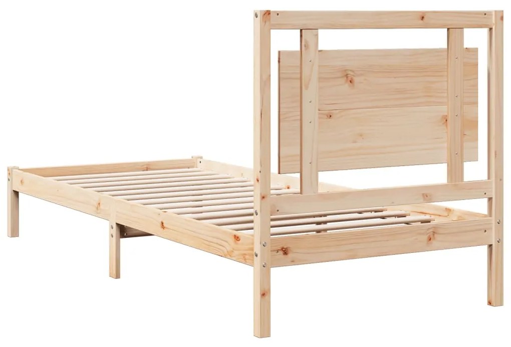 Cama extra longa sem colchão 100x220 cm madeira maciça