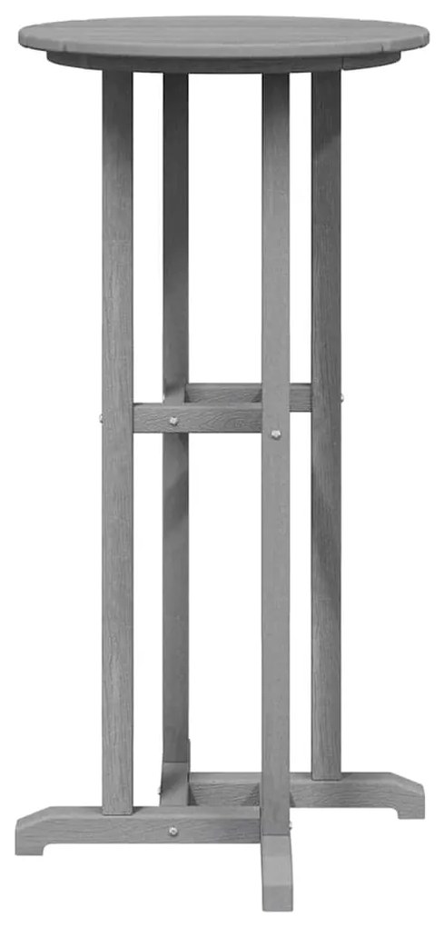 Mesa de Bar Cinzento-claro 55x55x107 cm HDPE