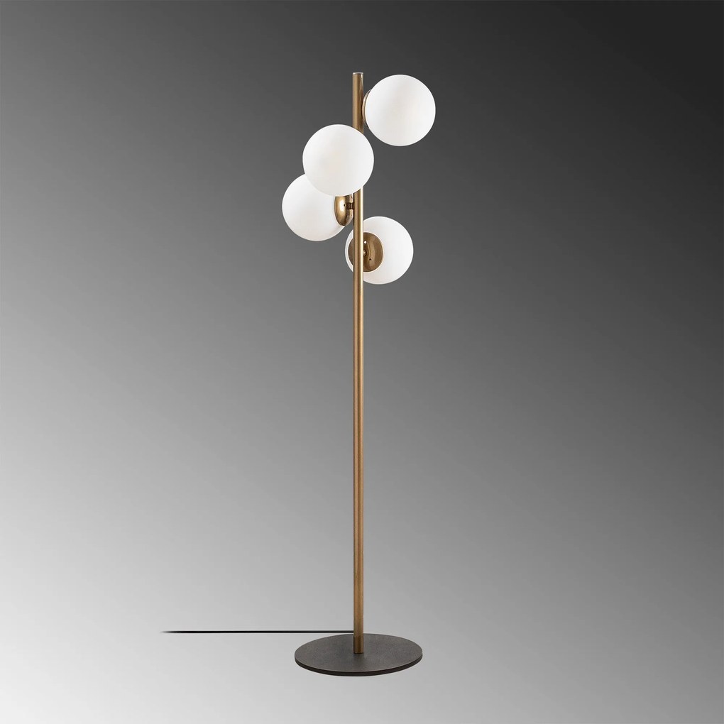 Candeeiro de Pé Faze – Dourado – 32 x 32 x 130 cm