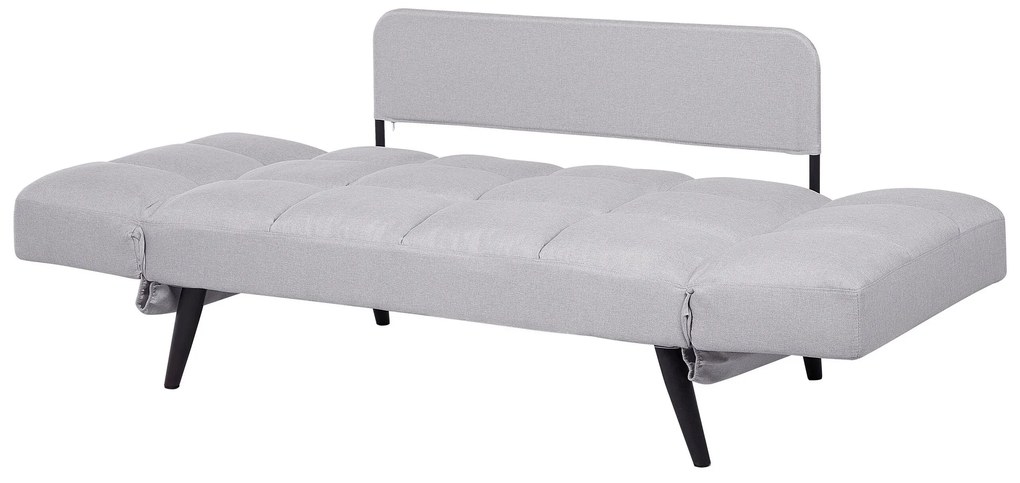 Sofá-cama em tecido cinzento claro BREKKE Beliani
