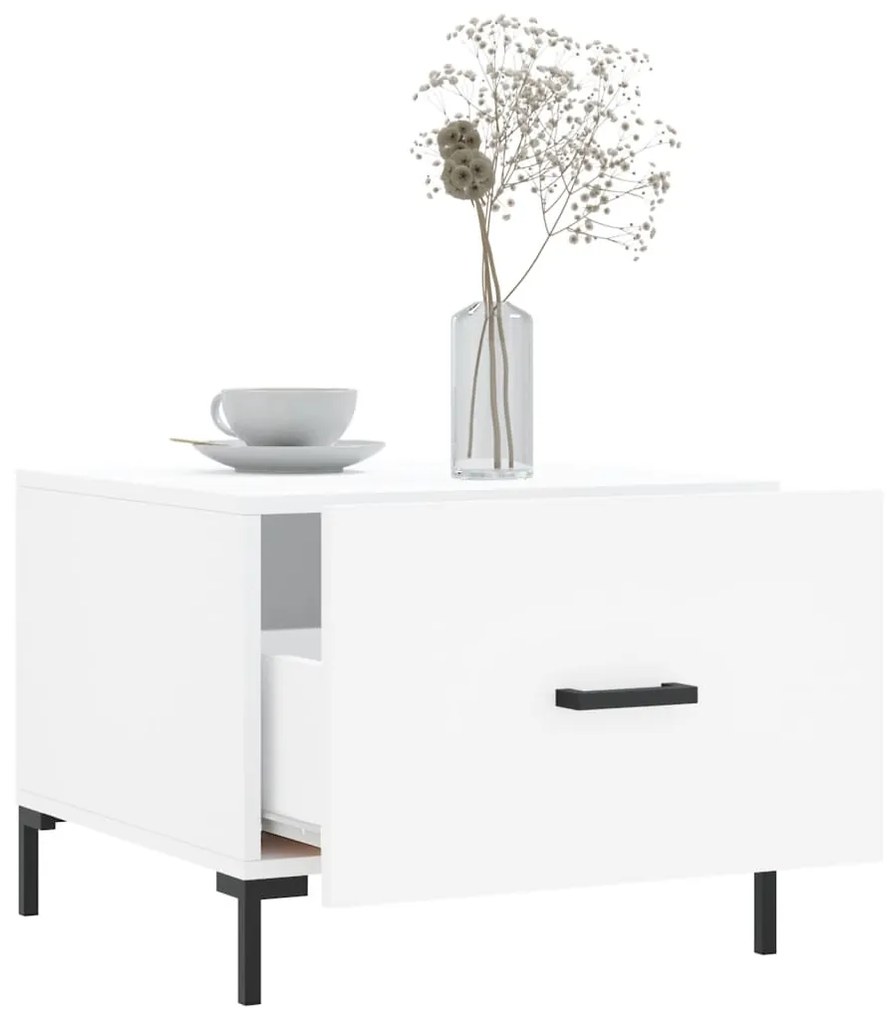 Mesa de centro 50x50x40 cm derivados de madeira branco