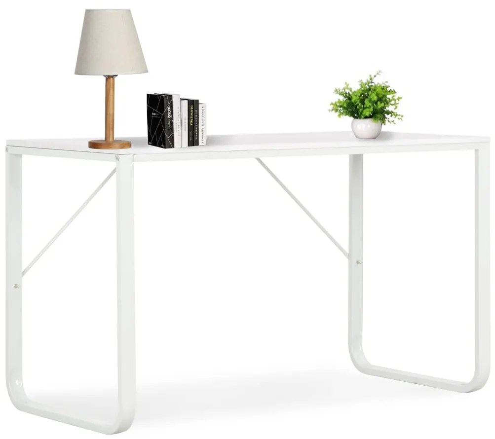 vidaXL Secretária de computador 120x60x73 cm branco
