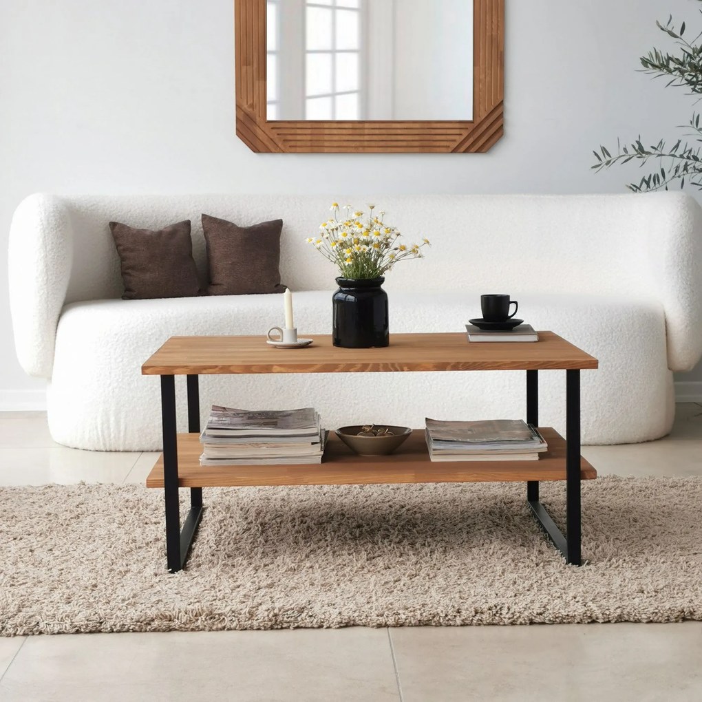 Mesa de Café Neta - Carvalho - 85x40x60 cm