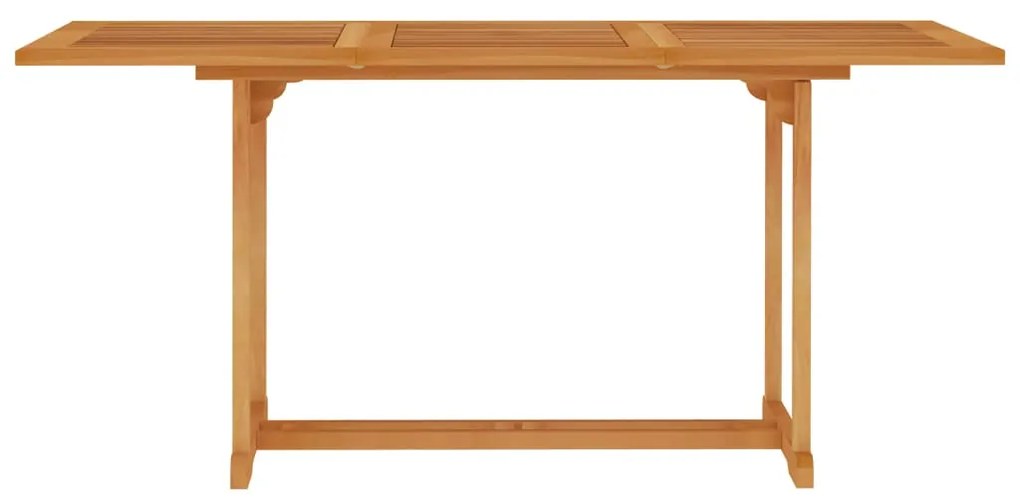 Mesa de jardim 150x90x75 cm madeira de teca maciça