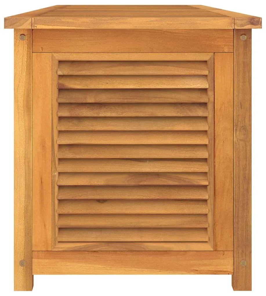 Caixa de arrumação para jardim com saco 175x50x55cm teca maciça
