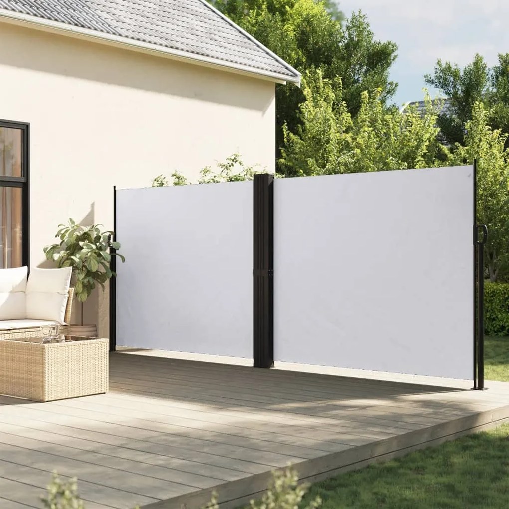 Toldo lateral retrátil 160x1200 cm branco