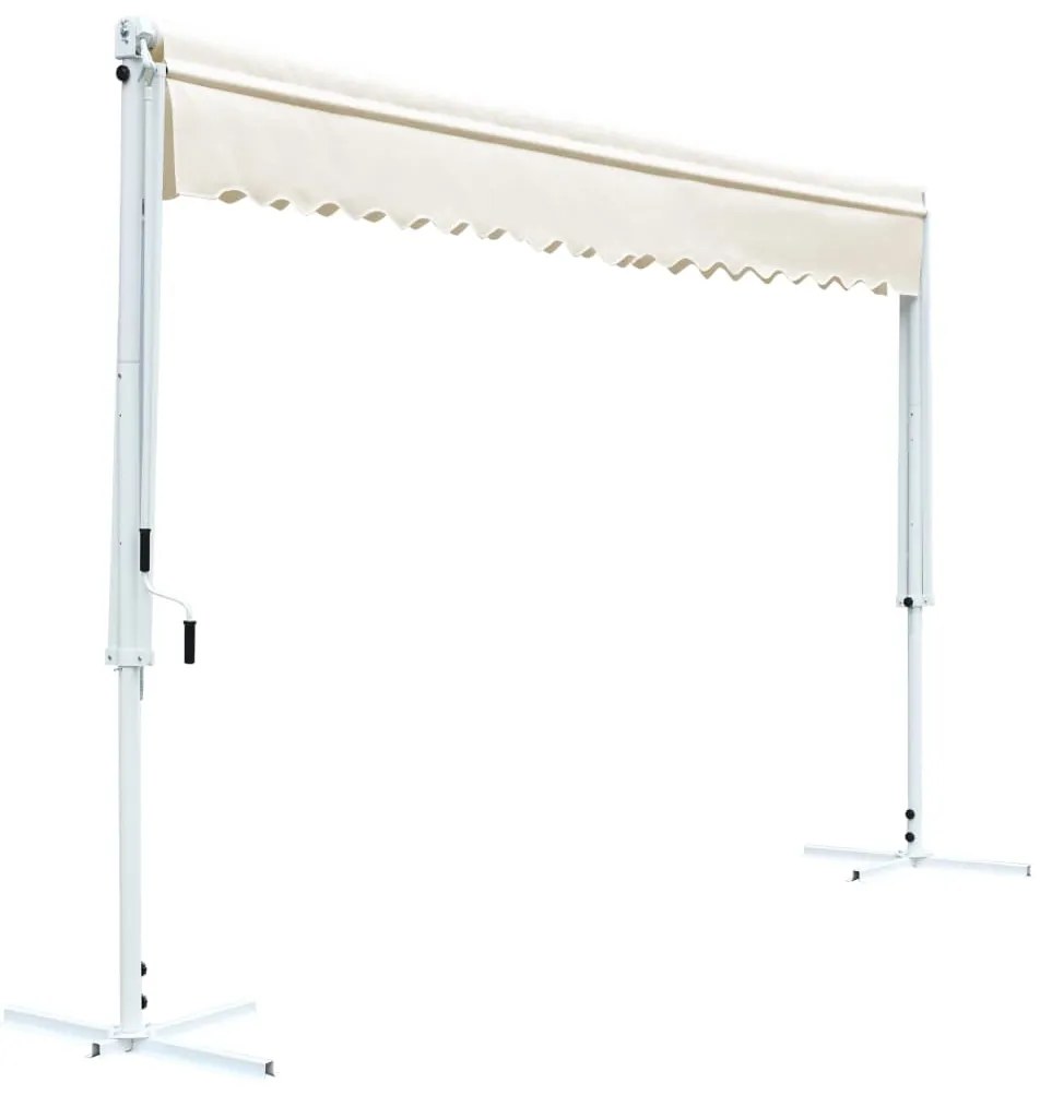 Toldo de pé 600x300 cm creme