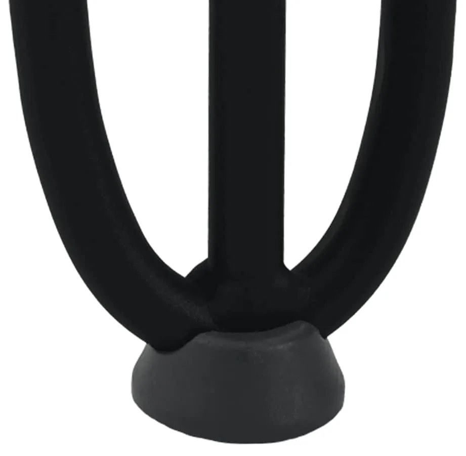 Pernas de grampo para mesa de centro 4 peças pretas 20 cm aço maciço