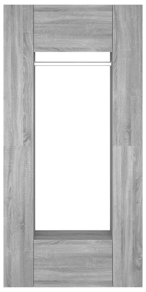 Armários de corredor 2 pcs derivados de madeira cinzento sonoma