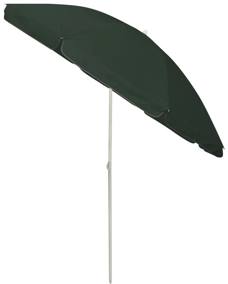Guarda-sol de praia 240 cm verde