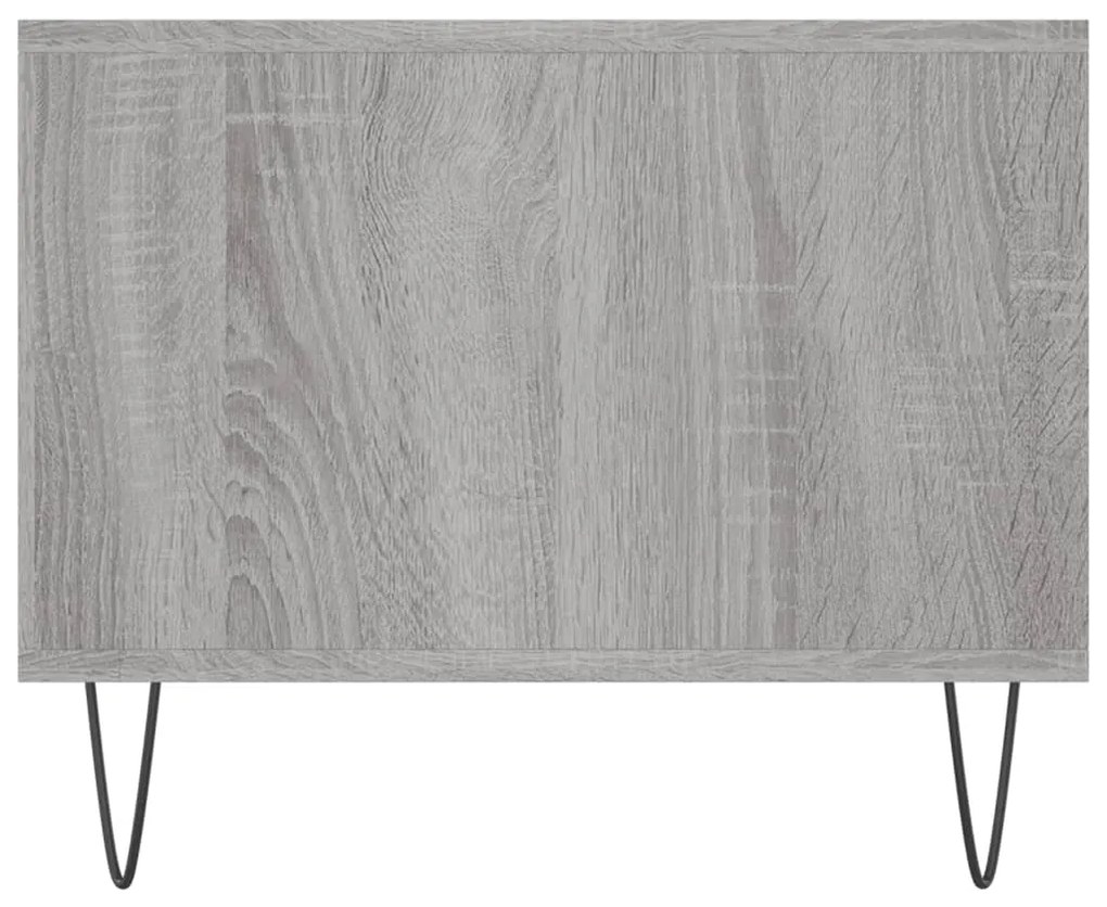 Mesa de centro 102x50x40cm derivados de madeira cinzento sonoma