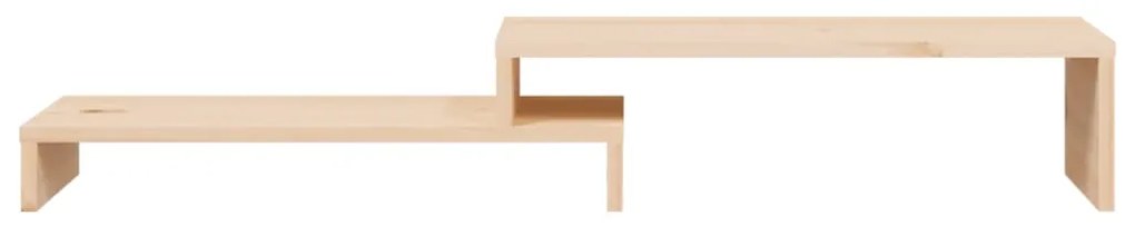 Suporte para monitor (52-101)x22x14 cm madeira de pinho maciça