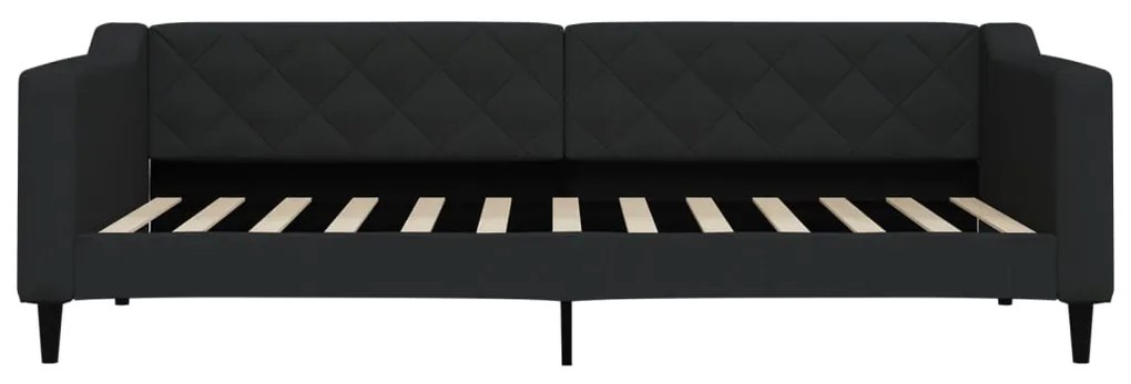 Sofá-cama 90x200 cm tecido preto