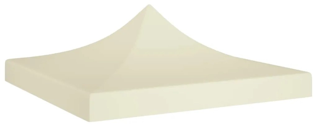 vidaXL Teto para tenda de festas 2x2 m 270 g/m² cor creme
