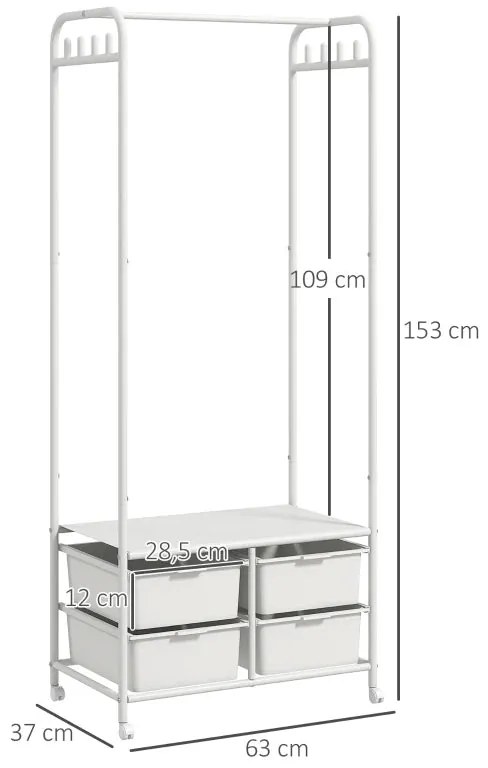 Charriot Dalton de 153 cm - Design Nórdico