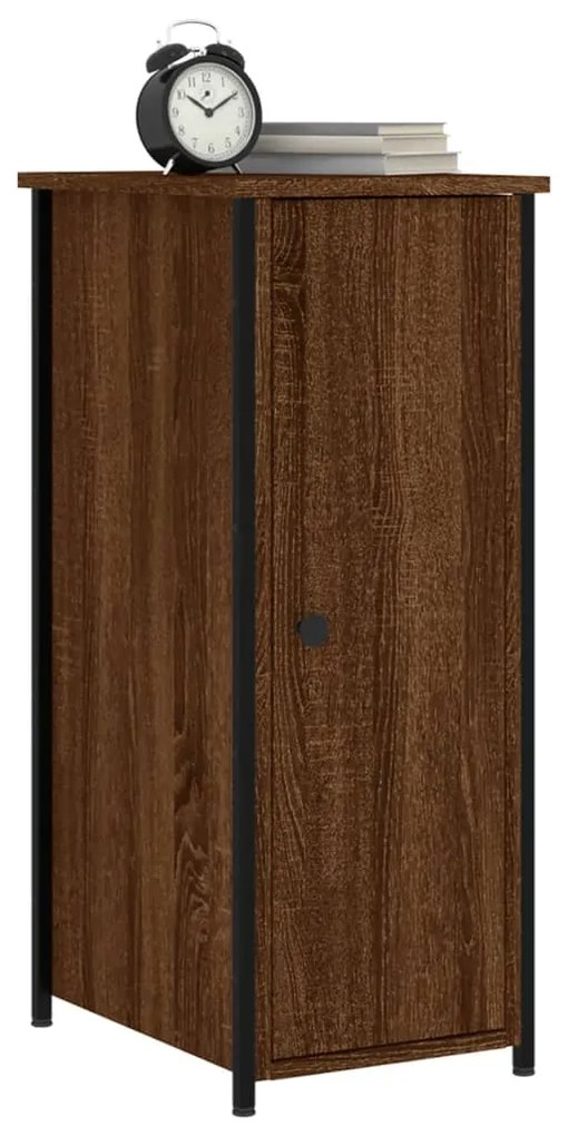 Mesa cabeceira 32x42x80 cm derivados madeira carvalho castanho