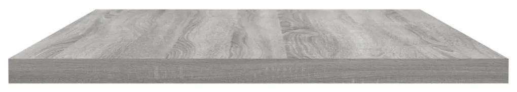 Prateleiras de parede 4pcs derivados de madeira cinzento sonoma