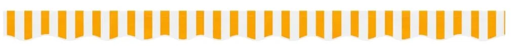 Tecido substituição p/ sanefa toldo 3 m riscas amarelo/branco
