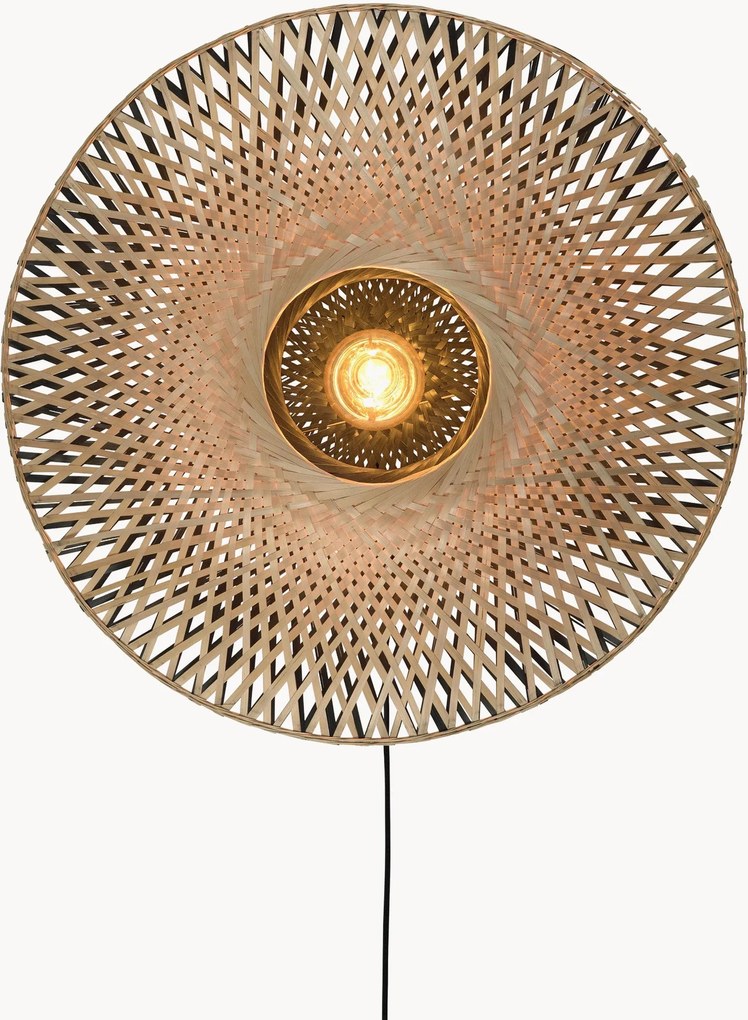 Candeeiro de parede em bambu Kalimantan