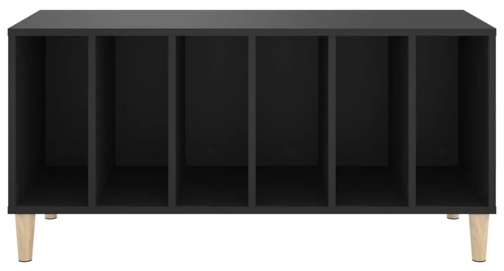 Armário para discos 100x38x48 cm derivados de madeira preto