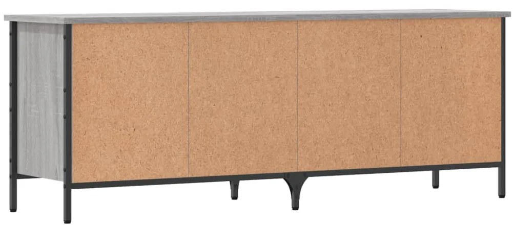 Sapateira 131x35x50 cm derivados de madeira cinzento sonoma