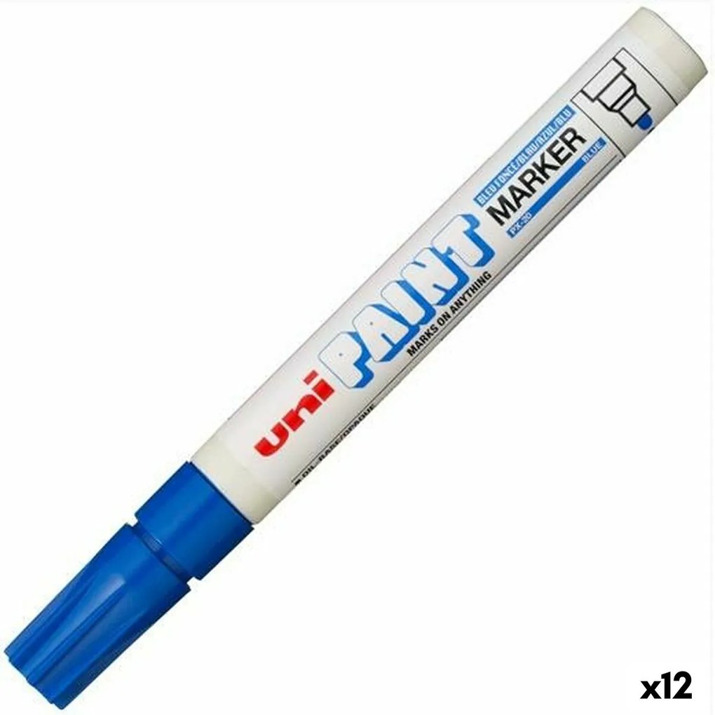 Marcador Permanente Uni-ball PX-20 Azul 2,8 mm (12 Unidades)