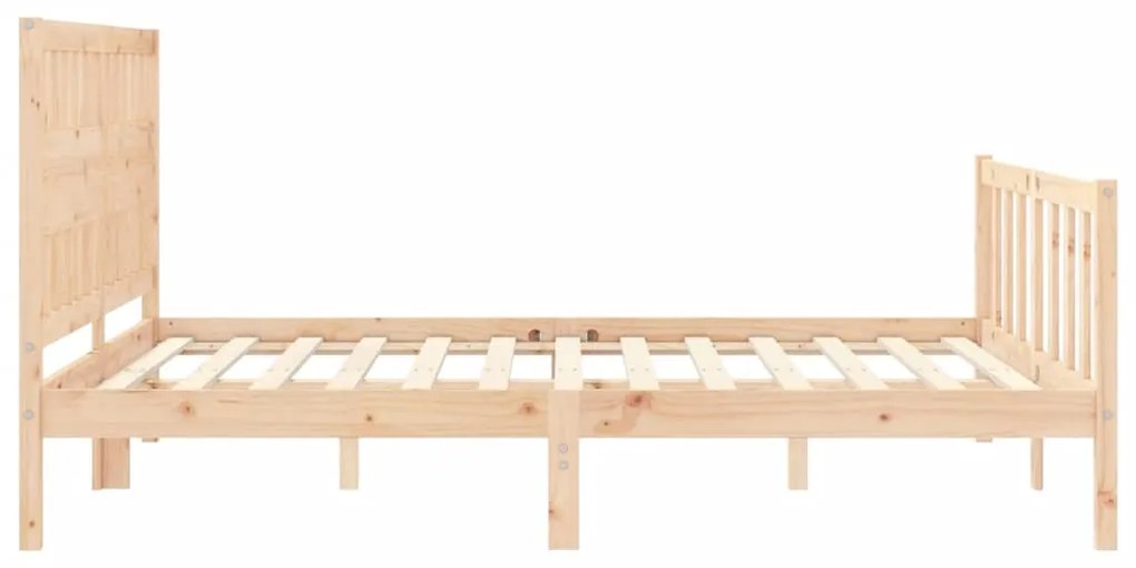 Estrutura de cama King Size com cabeceira madeira maciça