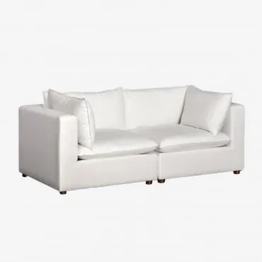 Sofá Modular Estefan Style De 2 Peças Branco - Sklum